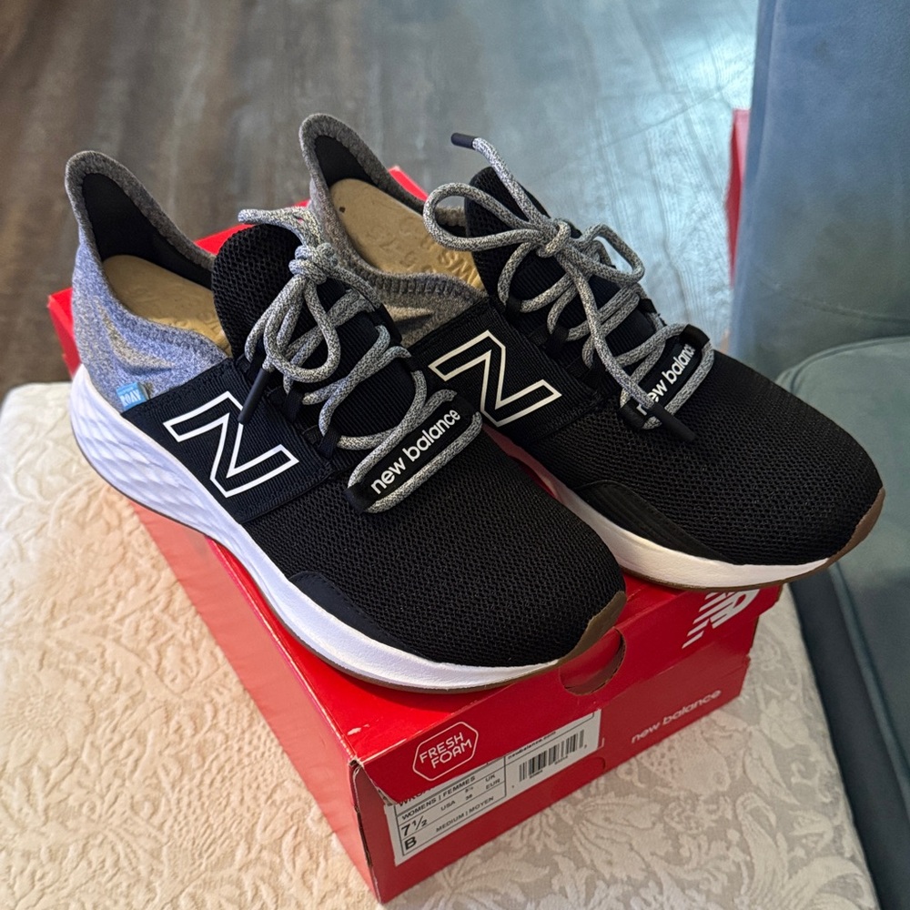 New Balance Black and White Sneakers